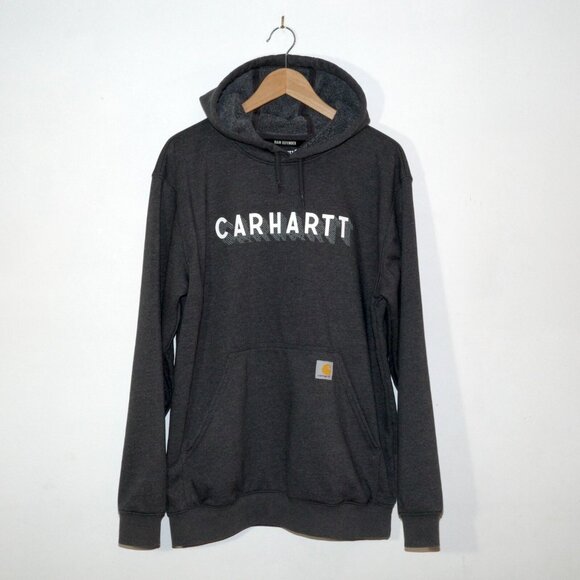 Carhartt Rain Defender Loose Fit Midweight Graphic Hoodie Water Repellent Medium - Picture 1 of 8